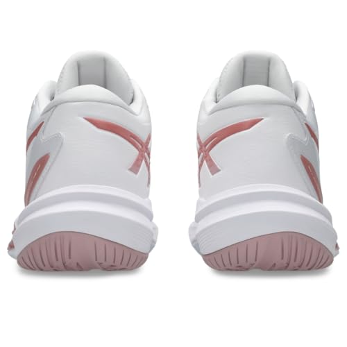 ASICS Women's Sky Elite FlyteFoam Mid Top 3 Volleyball Shoes, 6.5, White/MORGANITE