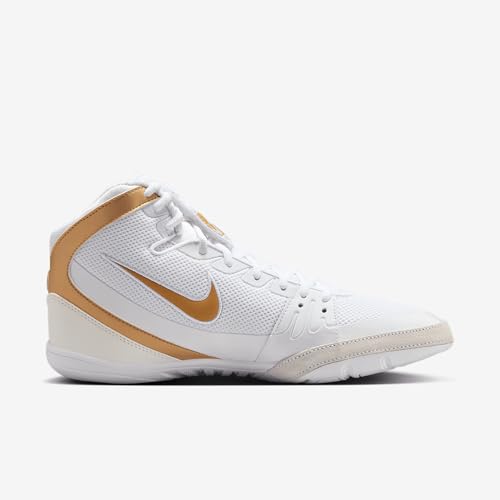 Nike Men's Freek Wrestling Shoes (8.5, White/Gold-M)
