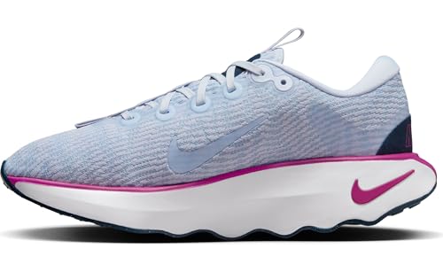 Nike Motiva Women's Walking Shoes (DV1238-008, Football Grey/Hot Fuchsia/Armory Navy) Size 8.5