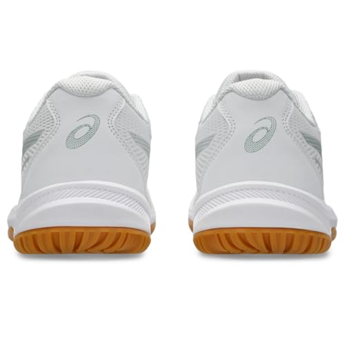 ASICS Women's Upcourt 6 Volleyball Shoes, 7.5, White/Ocean Haze