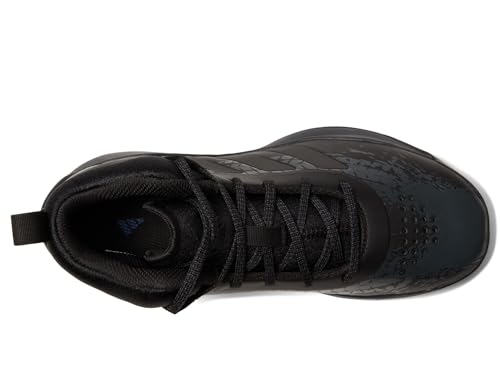 Adidas Cross Em Up 5 Basketball Shoe, Black/Black/Carbon, 6 Wide US Unisex Big_Kid