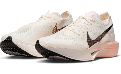 Nike Women's Vaporfly 3 Competition Running Shoes, Sail Black Crimson Tint Guava Ice, 10