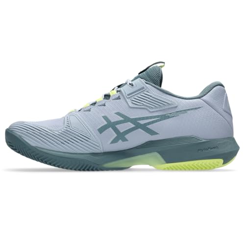 ASICS Men's Solution Speed FF 4 Clay Tennis Shoes, 10.5, Grey Blue/IRONCLAD