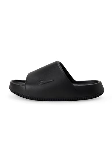 Nike Calm 2.0 Women's Slides, Black/Black-Black, 8