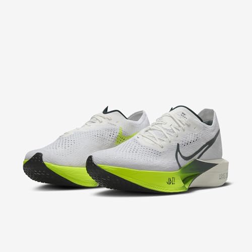 Nike Vaporfly 3 Men's Road Racing Shoes (FZ4017-100, White/Volt/Sail/Pro Green) Size 15