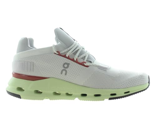 On Women's Cloudnova Sneakers, White | Limelight, 10 Medium US