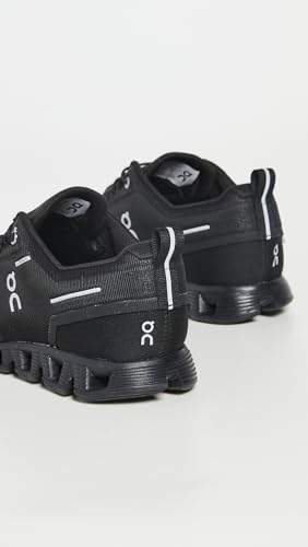 On Men's Cloud 5 Waterproof Sneakers, All Black, 10 Medium US