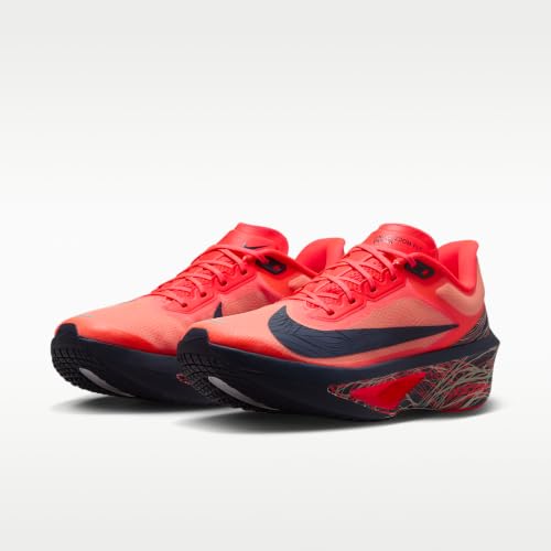 Nike Zoom Fly 6 Men's Road Racing Shoes (Bright Crimson/Obsidian/Light Bone/Obsidian) Size 10.5