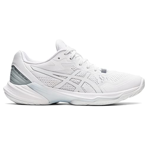 ASICS Women's Sky Elite FlyteFoam 2 Volleyball Shoes, 9, White/White