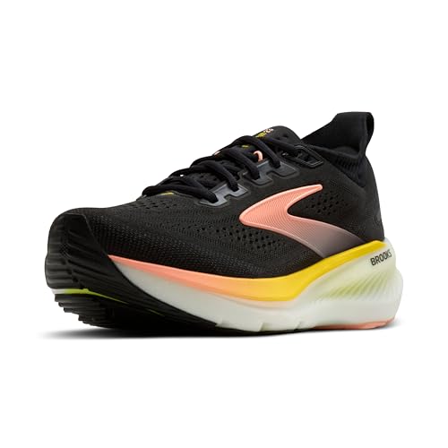 Brooks Women’s Glycerin 23 Neutral Running Shoe - Black/Peach/Nightlife - 8.5 Medium