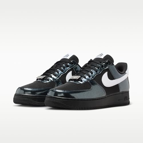 Nike Air Force 1 '07 LV8 Men's Shoes (Black/White) Size 10.5