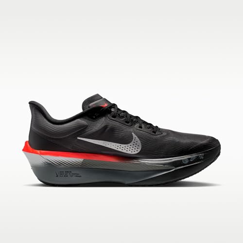 Nike Zoom Fly 6 Men's Road Racing Shoes (Black/Bright Crimson/Wolf Gray/Metallic Silver) Size 8.5