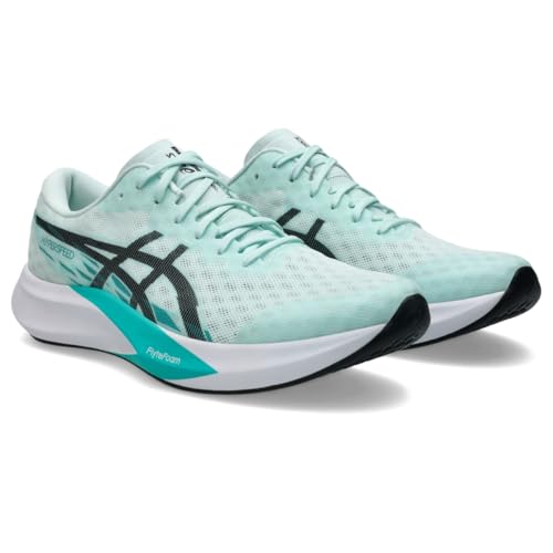 ASICS Men's Hyper Speed 4 Running Shoes, 11.5, Soothing SEA/Black