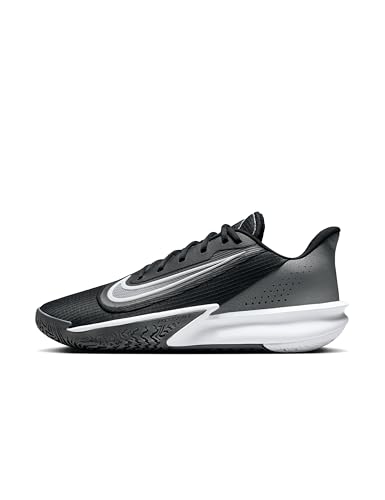 Nike Men's Precision 7 Basketball Shoes, Black/White-Iron Grey-Smoke Grey, 10