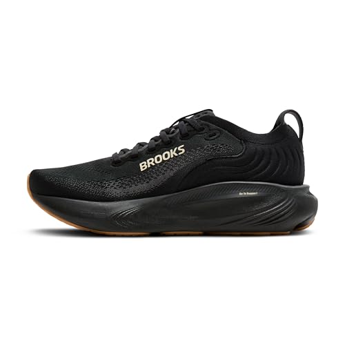 Brooks Men’s Adrenaline GTS 25 Supportive Running & Walking Shoe - Black/Biscuit - 11 Medium