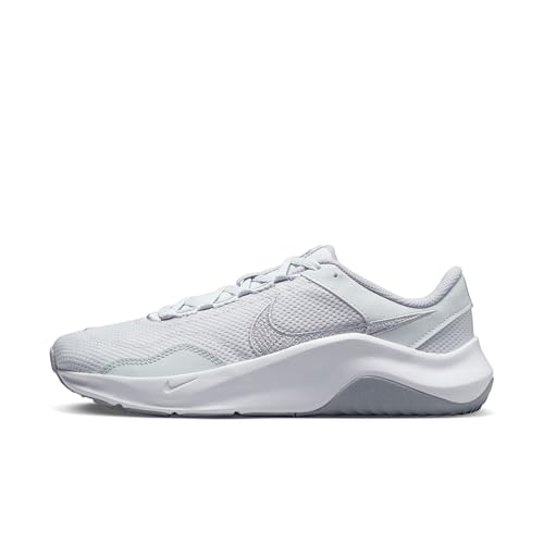 Nike Womens Legend Essential 3 NN Running Trainers DM1119 Sneakers Shoes (UK 5 US 7.5 EU 38.5, Pure Platinum Metallic Silver 004)