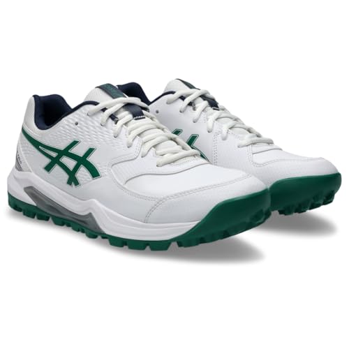 ASICS Unisex Gel-Lethal Field 2 Soccer Shoe, 6M / 7.5W, White/Jasper Green