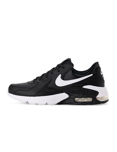 Nike Men's Air Max Excee Leather, White/Team Red-Peony, 11