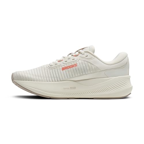 Brooks Women’s Revel Max Neutral Running & Walking Shoe - Coconut/Chateau/Peach - 9.5 Medium