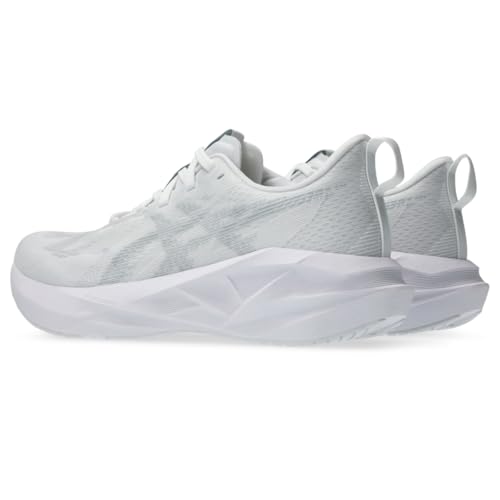 ASICS Women's NOVABLAST 5 Running Shoes, 8, White/Piedmont Grey
