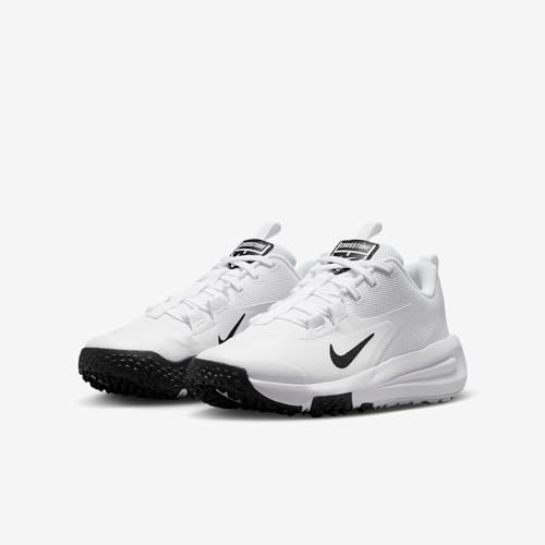 Nike Cross Turf Big Kids' Shoes (White/Black) Size 4