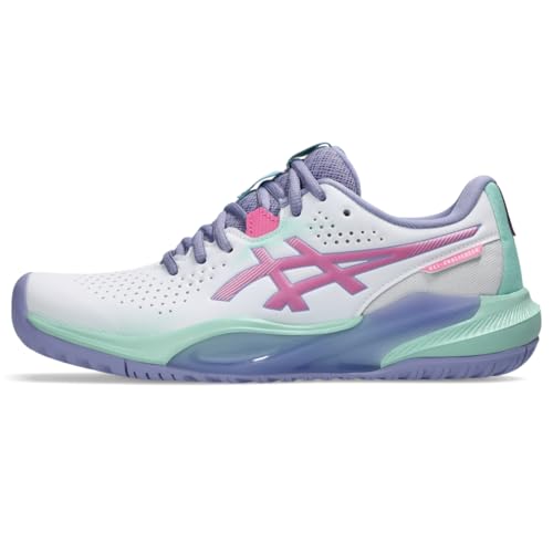 ASICS Women's Gel-Challenger 15 Tennis Shoes, 9, White/Dragon Fruit