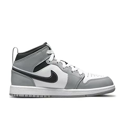 Nike Air Jordan 1 Pre School Shoes LT Smoke Grey/White-Anthractie 640734-078 2Y