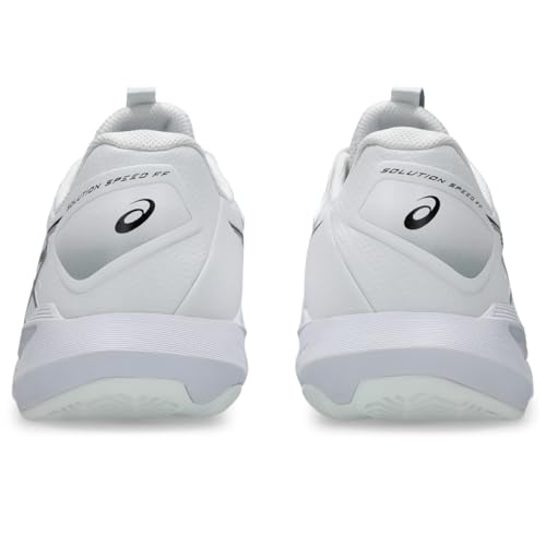 ASICS Men's Solution Speed FlyteFoam 4 Clay Tennis Shoes, 12, White/Black