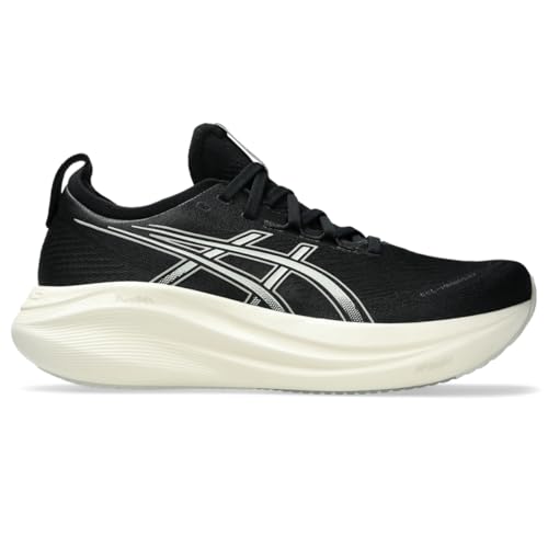 ASICS Men's Gel-Nimbus 27 Running Shoe, 10.5, Black/Lake Grey