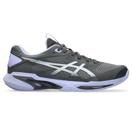 ASICS Men's Solution Speed FF 4 Night Energy Tennis Shoes, Graphite Grey/Pure Silver, 7