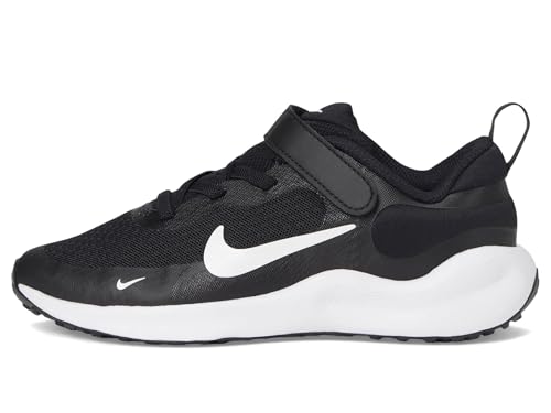 Nike Big Kid's Revolution 7 Running Shoes, Black/White-White, 6Y