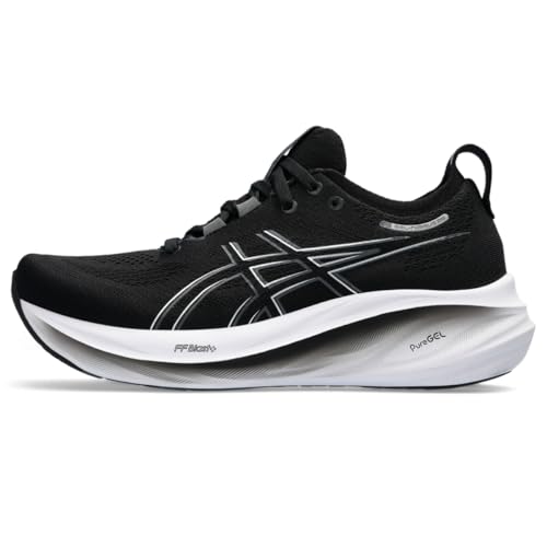 ASICS Women's Gel-Nimbus 26 Running Shoe, 9.5, Black/Graphite Grey
