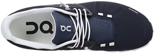 On Men's Cloud 5 Sneakers, Midnight/White, 12 Medium US
