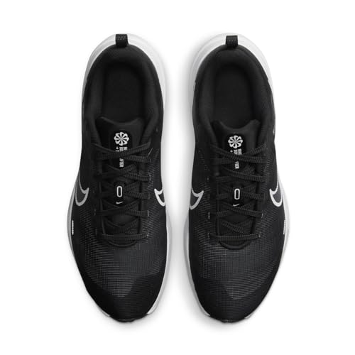 Nike - Downshifter 12, Women's Sneaker, Black White Smoke Grey Pure Platinum, 9.5