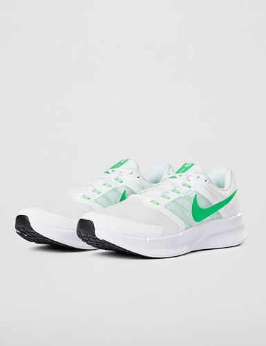 Nike Men's Run Swift 3 Road Running Shoes, Summit White/Green Shock-Barely Green, 8