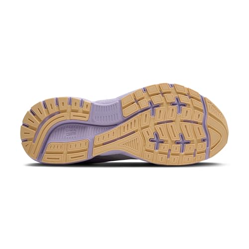 Brooks Women’s Trace 4 Neutral Running Shoe - Oyster/Purple/Sherbert - 7.5 Medium
