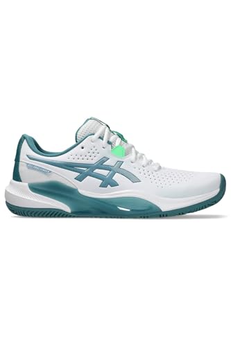 ASICS Men's Gel-Challenger 15 Padel Trainers, White Misty Pine, 44 EU