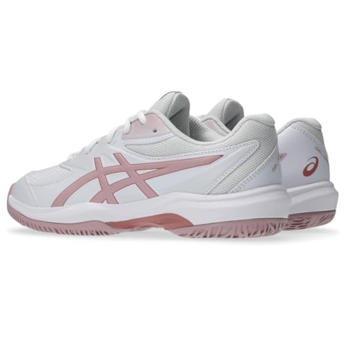 ASICS Kid's Gel-Game Grade School Tennis Shoes, 5.5, White/MORGANITE