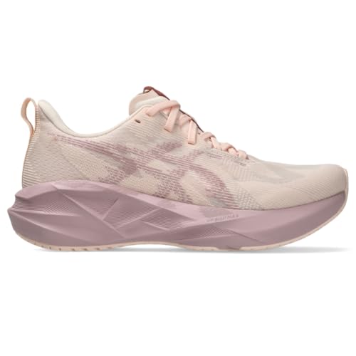 ASICS Women's NOVABLAST 5 Running Shoes, 8, Pearl Pink/MORGANITE