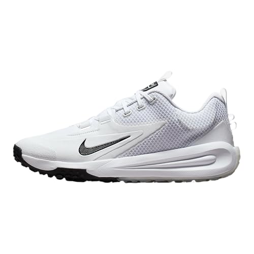 Nike Cross Turf Men's Baseball Shoes (White/Metallic Silver/Black) Size 8.5