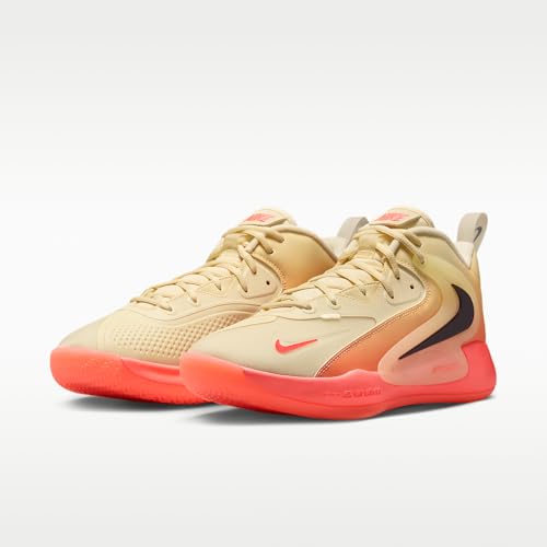 Nike HyperSet 2 SE Volleyball Shoes (Coconut Milk/Hot Lava/Cave Purple) Size 11