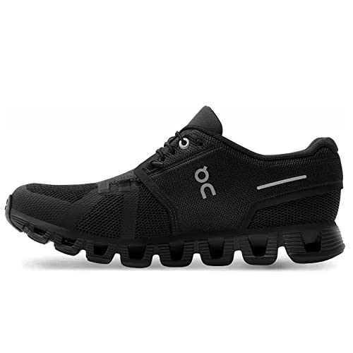 ON Women's Cloud 5 Sneakers, All Black, 7.5