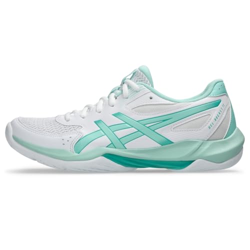 ASICS Women's Gel-Rocket 12 Volleyball Shoes, 8.5, White/Fresh ICE