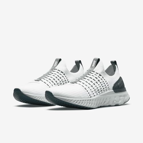 Nike React Phantom Run Flyknit 2 Women's Road Running Shoes (DO6698-001, Platinum Tint/Dark Teal Green/Jade Smoke/Light Silver) Size 12
