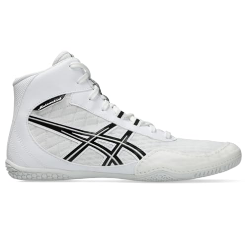 ASICS Men's MATCONTROL 4 Wrestling Shoes, 11.5, White/Black