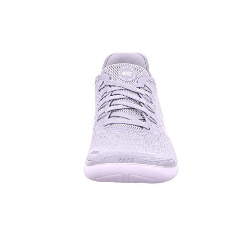 Nike Womens Flex 2017 Rn Low Top Slip On Running, Wolf Grey/White/Volt, Size 7.5