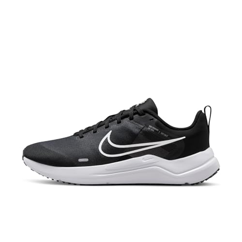 Nike - Downshifter 12, Women's Sneaker, Black White Smoke Grey Pure Platinum, 9.5