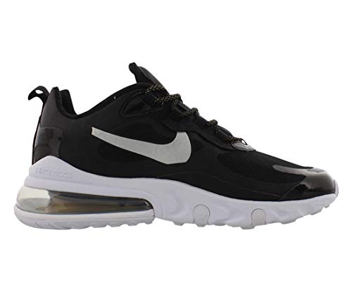 Nike Womens Air Max 270 React Running Trainers CT3426 Sneakers Shoes (UK 5 US 7.5 EU 38.5, Black Metallic Silver 001)