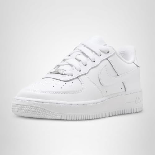 Nike Air Force 1 Le Big Kids Shoes Size-4, White/White-White-White