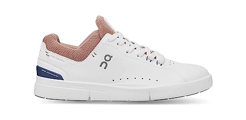 On Womens The Roger Advantage Textile Synthetic White Dustrose Trainers 8 US